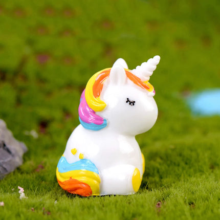 Kawaii Rainbow Unicorn Figurine