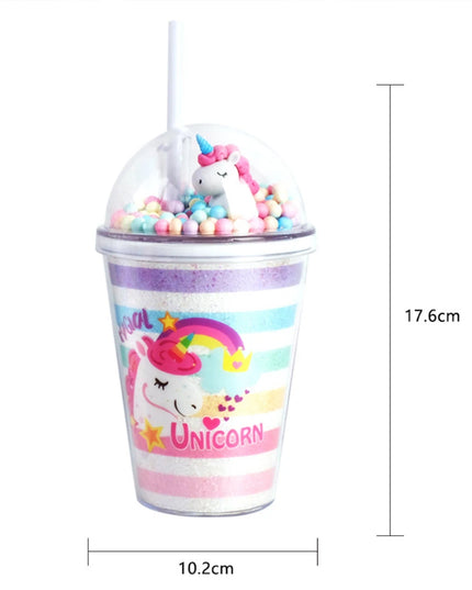 Glitter Dome Unicorn Water Bottle