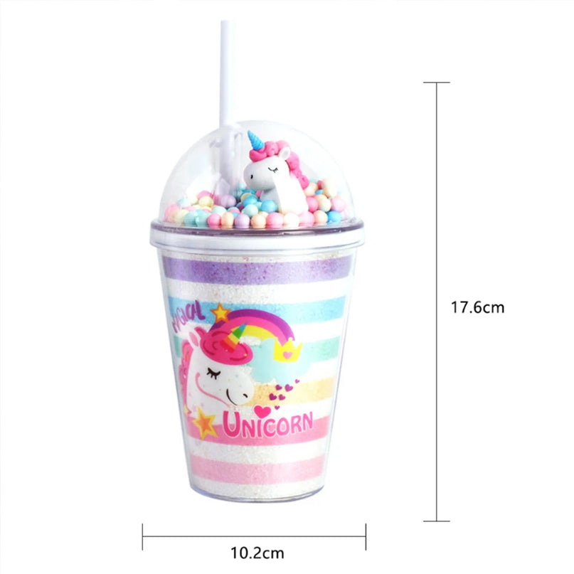 Glitter Dome Unicorn Water Bottle