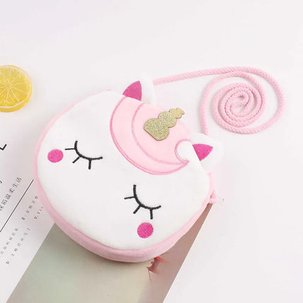 Glitter Heart Unicorn Purse