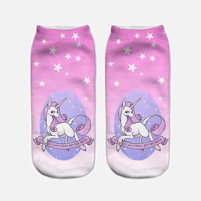 Sassy Unicorn Socks for Ladies