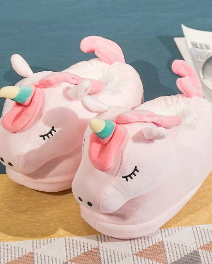 Kawaii Pastel Unicorn Slippers