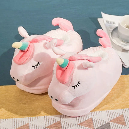 Kawaii Pastel Unicorn Slippers