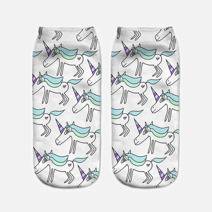 Doodle Unicorn Dress Socks