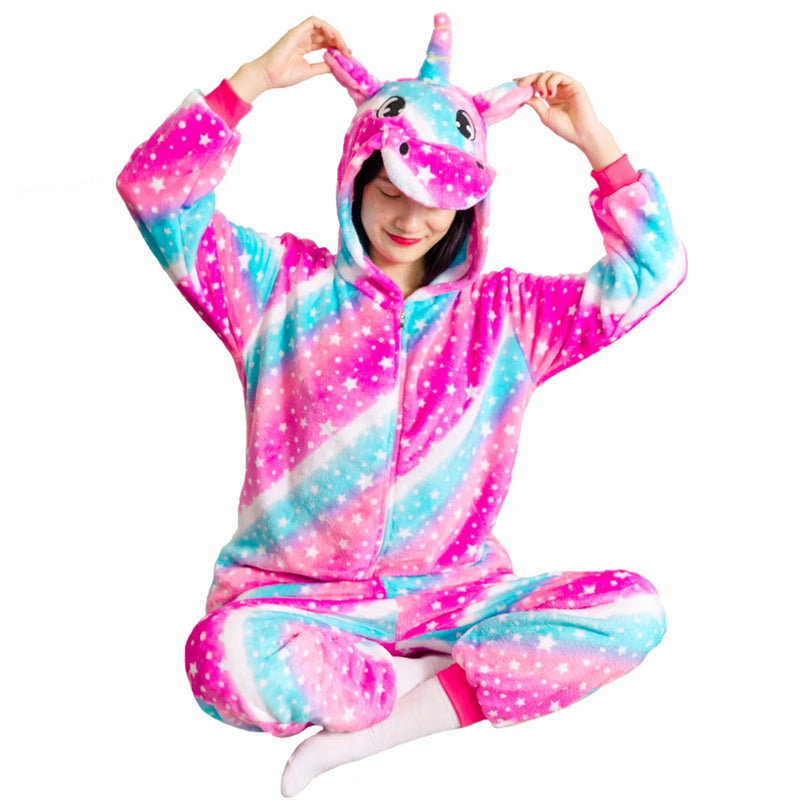 Pink Blue Matching Unicorn Onesie