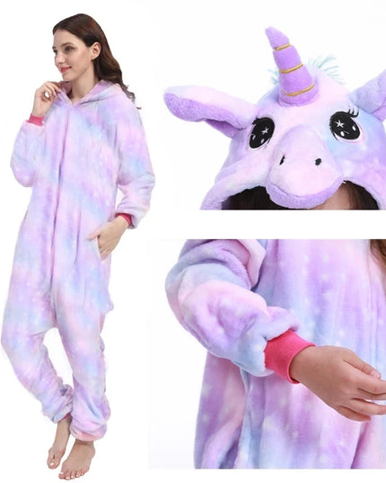 Purple Galaxy Adult Unicorn Onesie