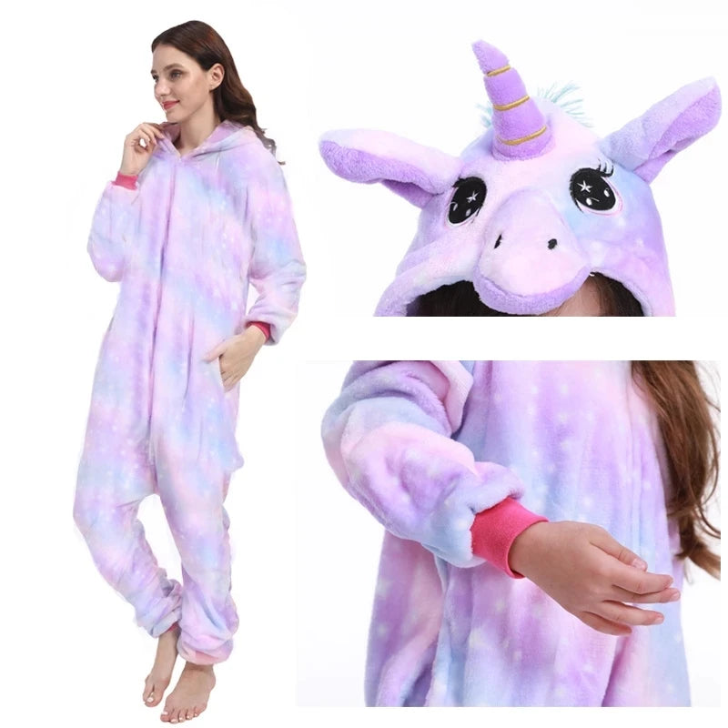 Pink Tie-Dye Star Unicorn Onesie