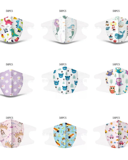 Unicorn Face Mask Girls 20 Pack