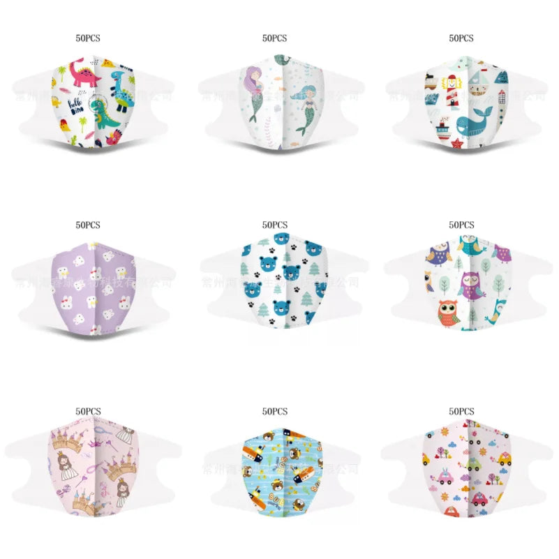 Unicorn Face Mask Girls 20 Pack
