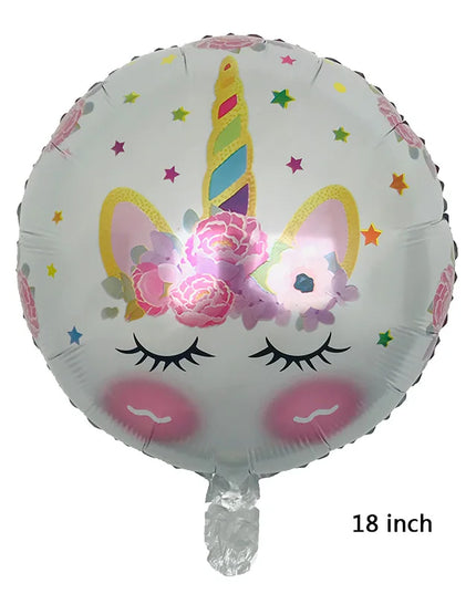 18 inch round foil balloon shown from the side