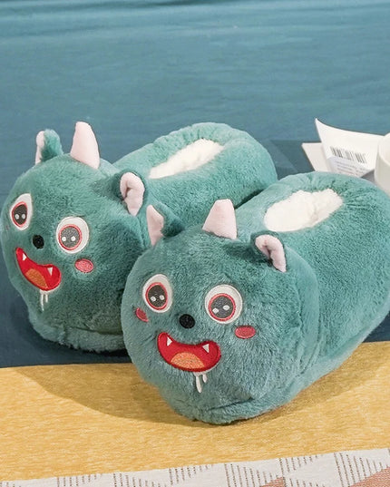 Kawaii Caticorn Plush Slippers