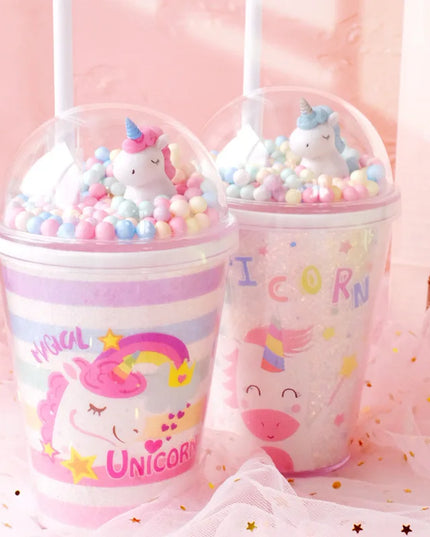 Glitter Dome Unicorn Water Bottle