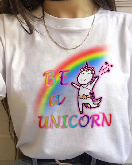 Navy Unicorn Shirt, Soft Cotton