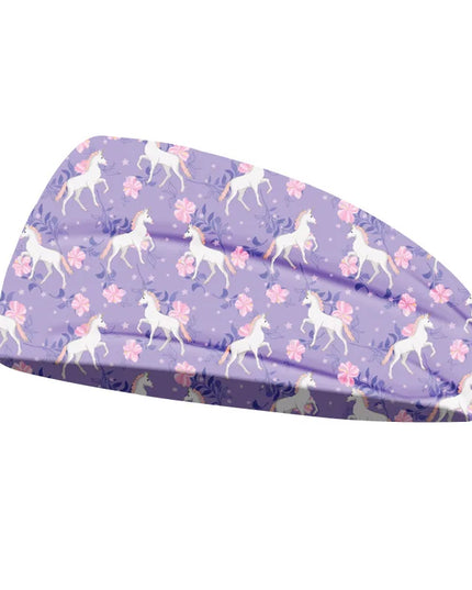 Floral Lavender Unicorn Headband