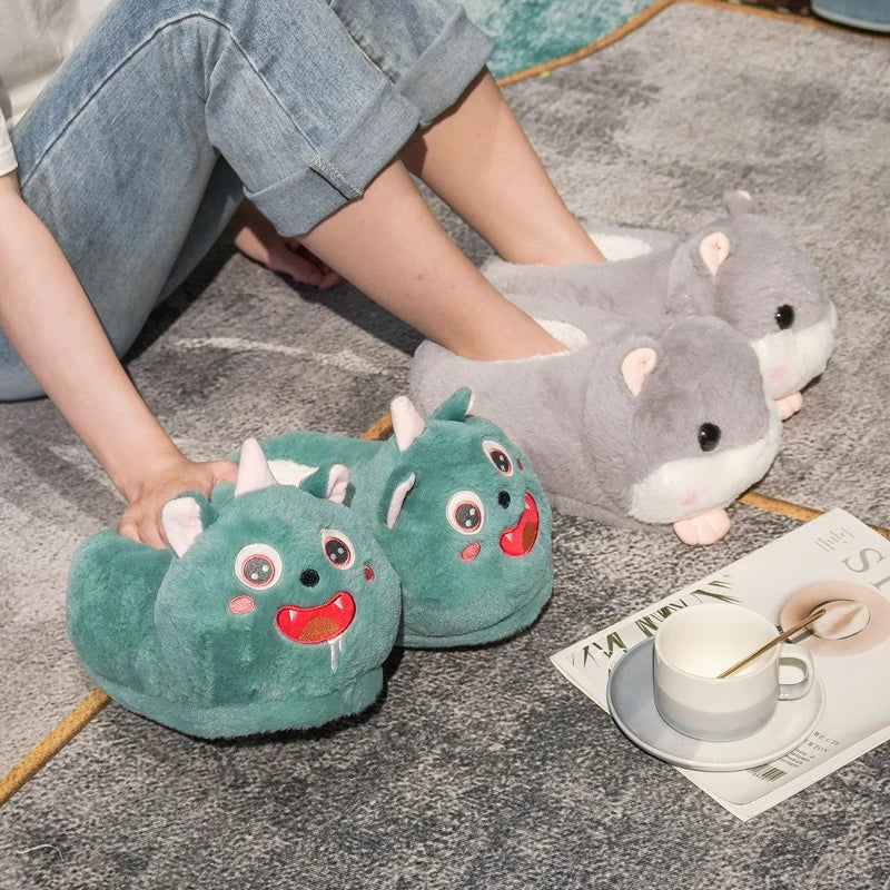 Kawaii Pastel Unicorn Slippers