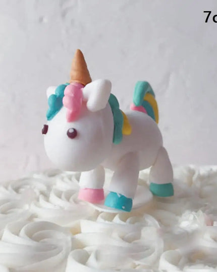 Kawaii Fondant Unicorn Cake Topper