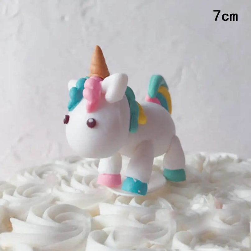 Kawaii Fondant Unicorn Cake Topper