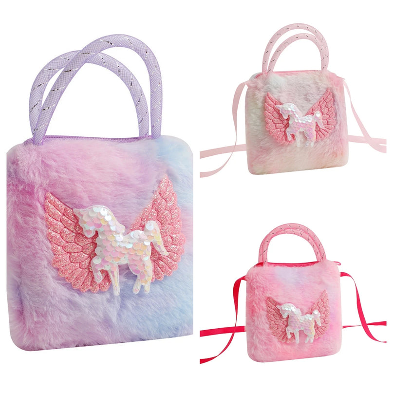 Pastel Sequin Unicorn Purse