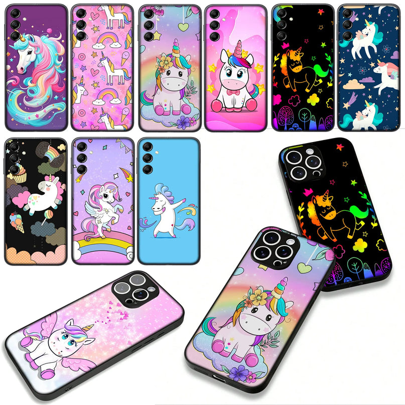 Pink Angel Unicorn Heart Case