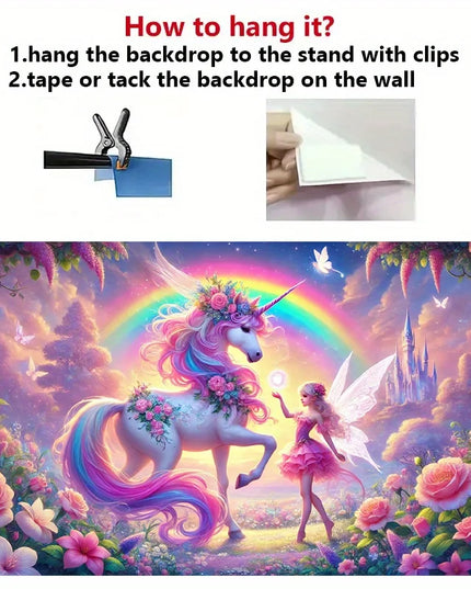 Fairy Unicorn Tapestry for Girls