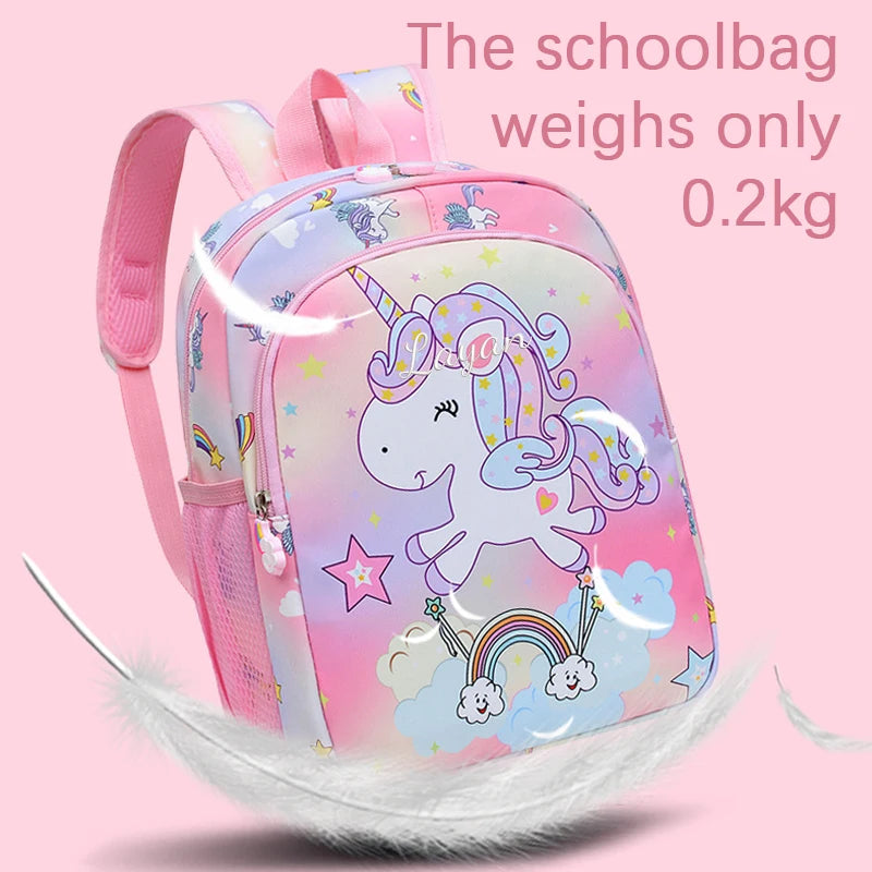 Blue Embroidered Unicorn Backpack
