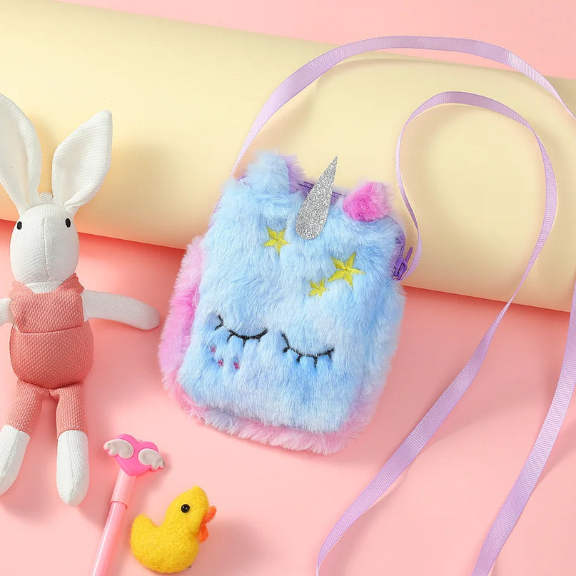 Sleepy Stuffed Unicorn Purse