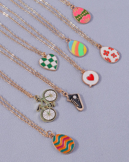 Cute Enamel Unicorn Necklace