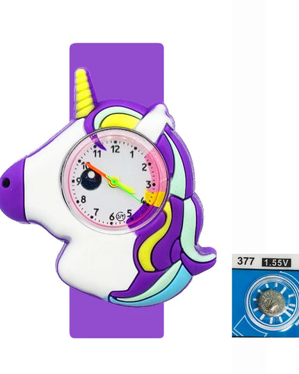 Purple Glitter Unicorn Watch