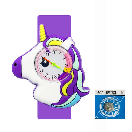 Purple Glitter Unicorn Watch