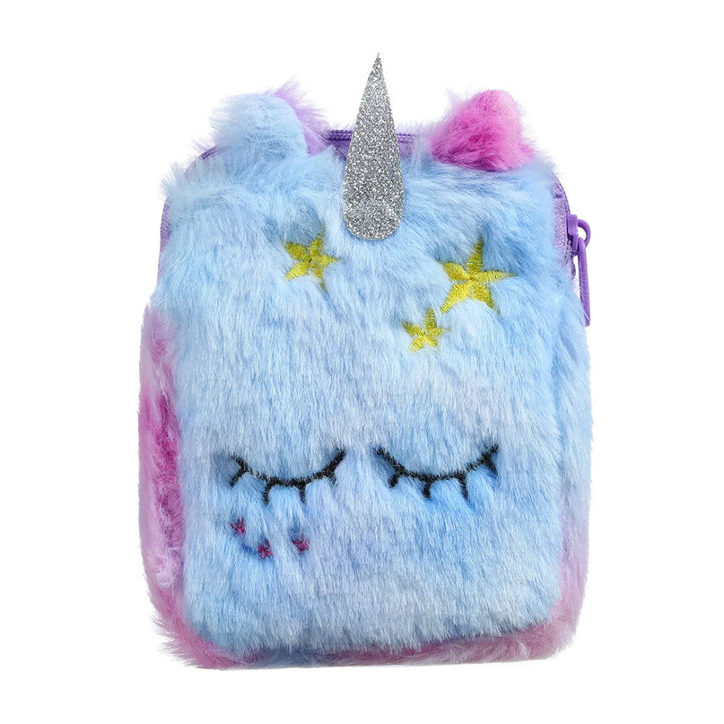 Fluffy Pastel Unicorn Purse