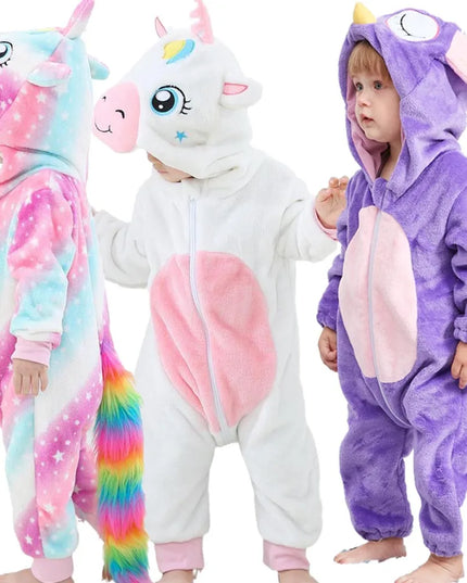 White Pink Baby Unicorn Onesie