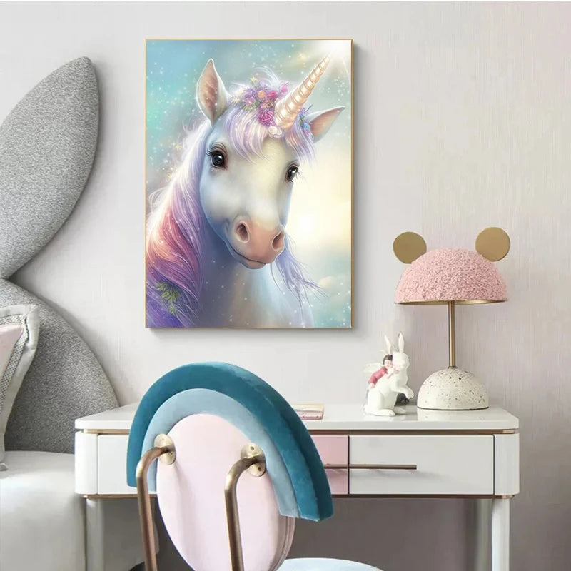 Baby Unicorn Family Wall Art