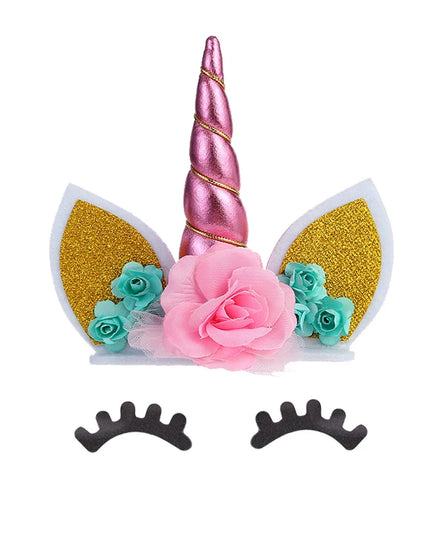 Rose Gold Unicorn Cake Topper