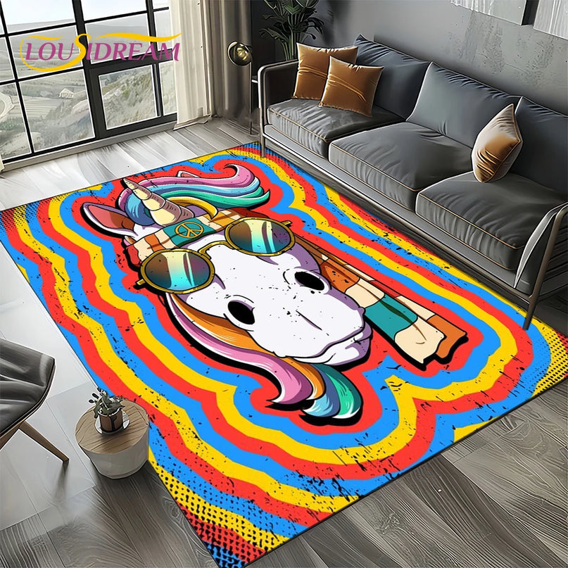 Flying Cloud Unicorn Rug