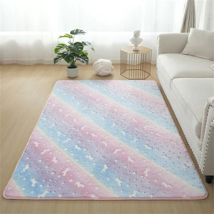 Starry Glow Unicorn Rug