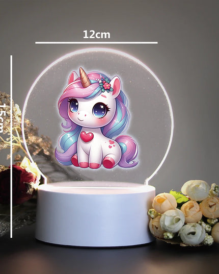 Kawaii Unicorn 3D Illusion Night Light