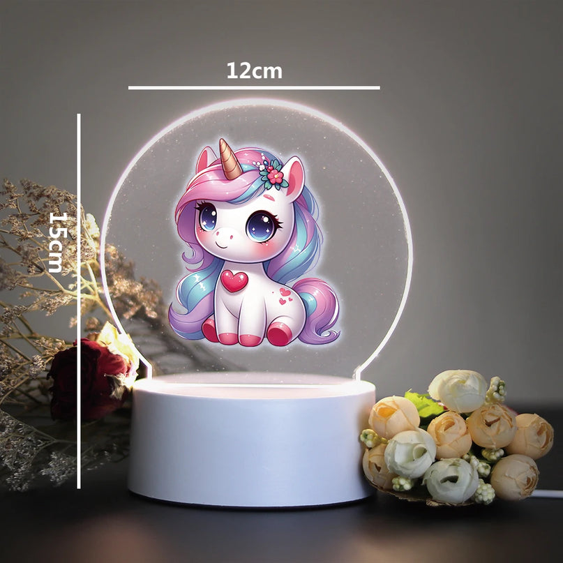 Kawaii Unicorn 3D Illusion Night Light
