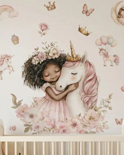 Rainbow Unicorn Wall Sticker