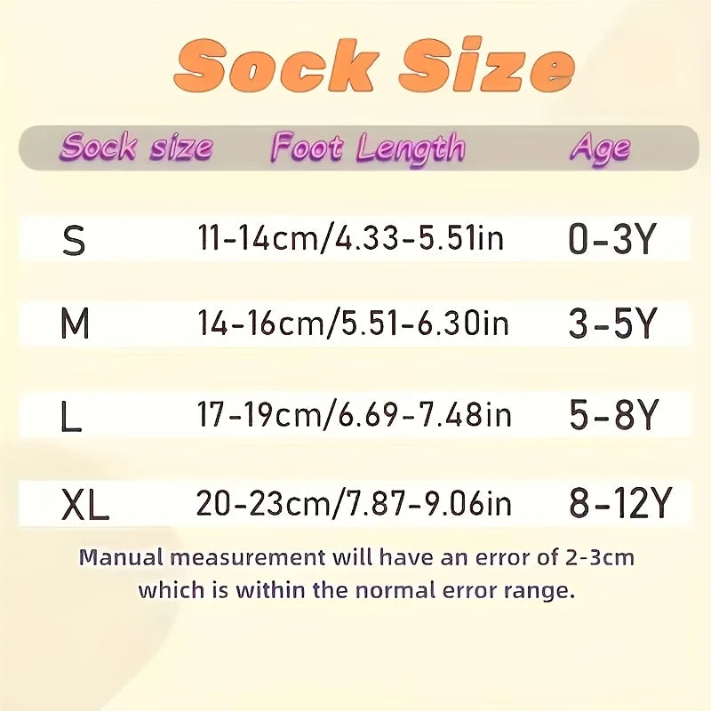Kids Unicorn Floor Socks - 5-Pack Grips