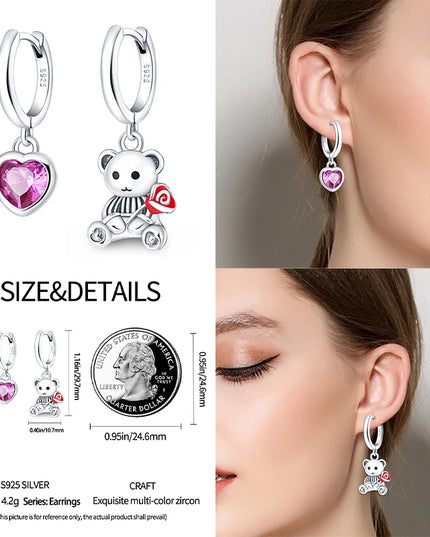 Kawaii White Unicorn Earrings