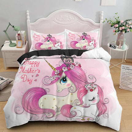 Mother and Baby Unicorn Bedding