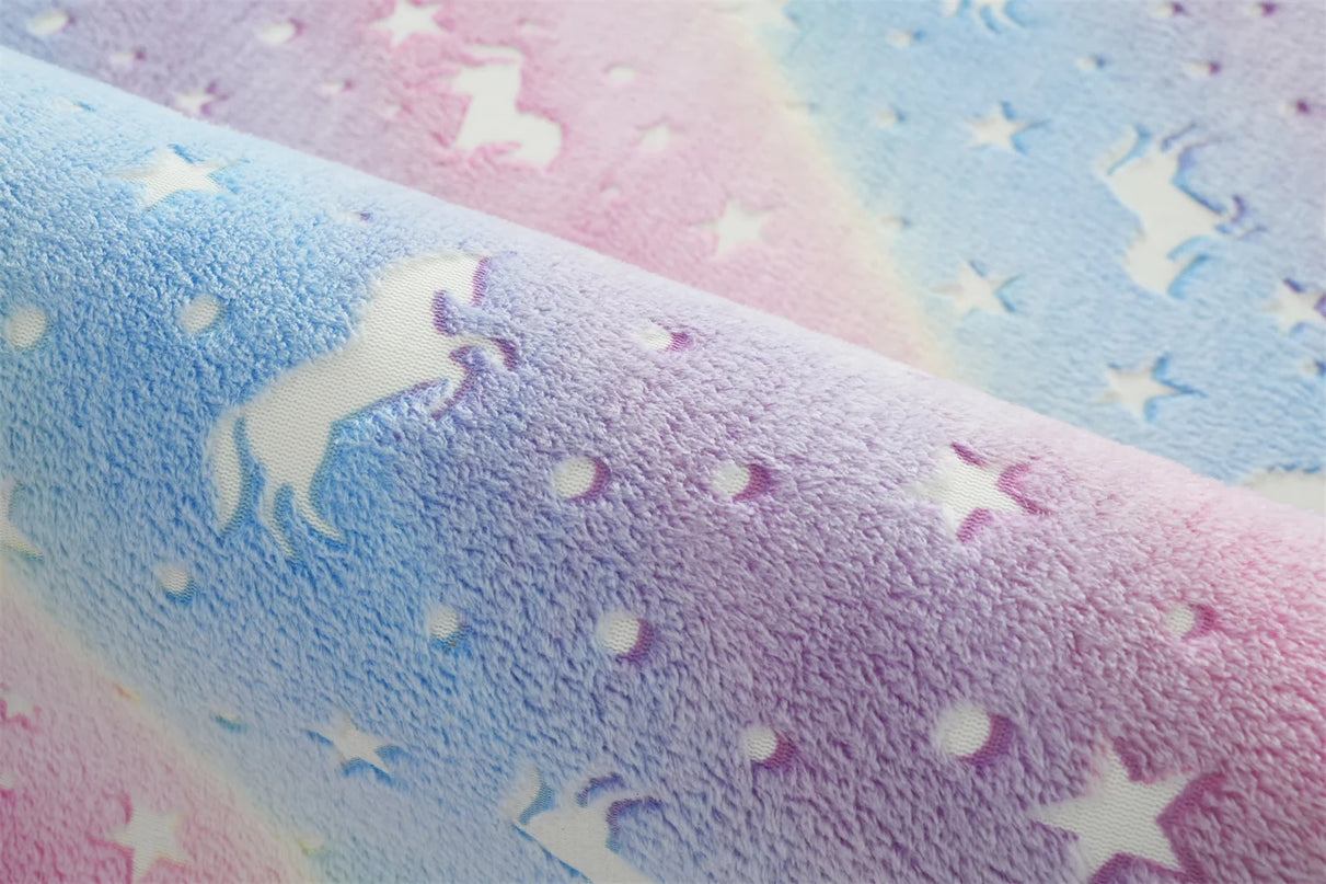 Starry Glow Unicorn Rug