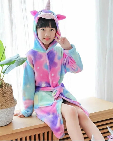 Galaxy Watercolor Unicorn Robe