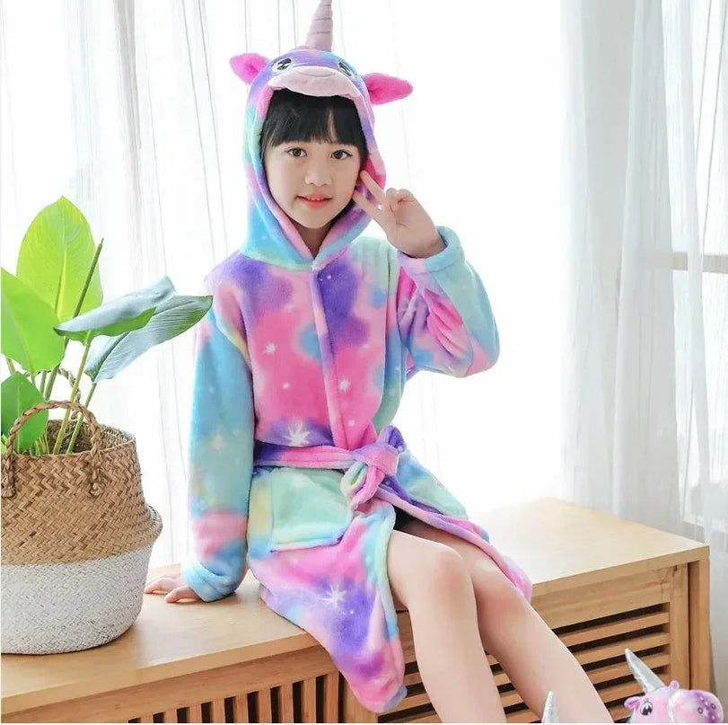 Galaxy Watercolor Unicorn Robe