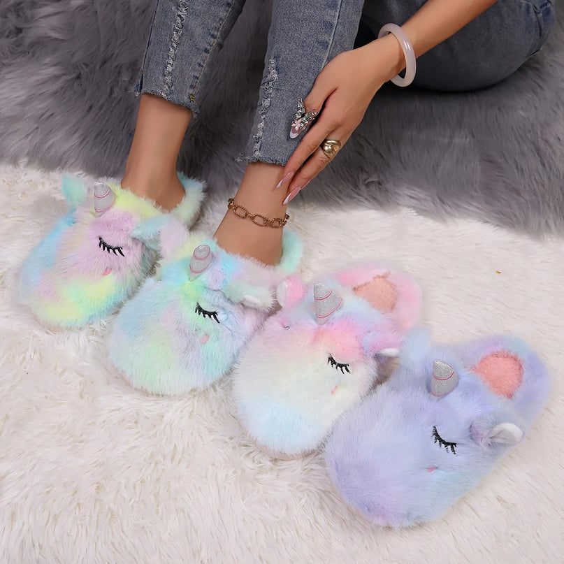 Dreamy Lavender Unicorn Slippers
