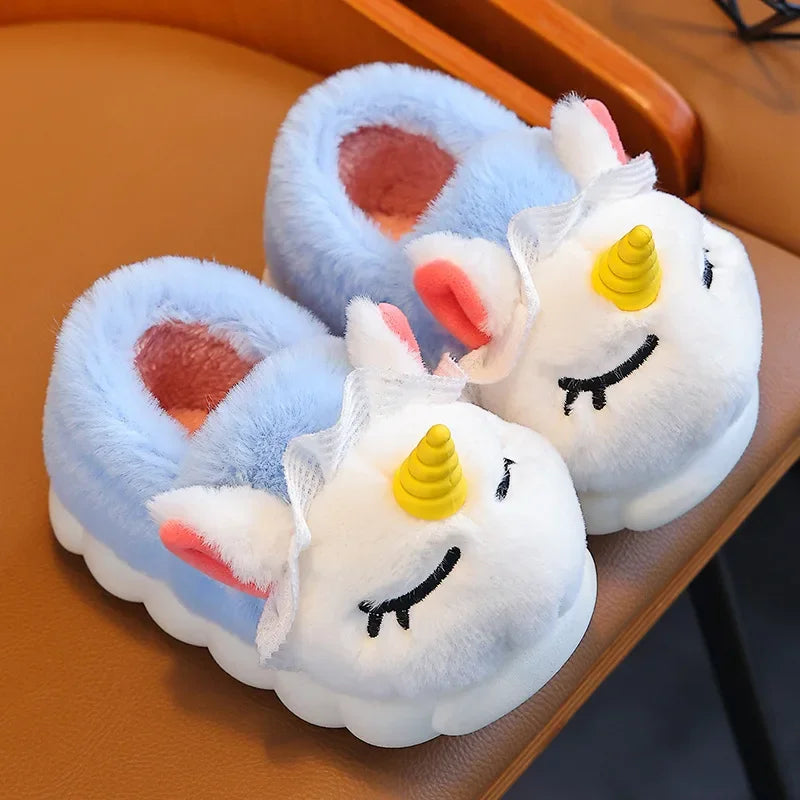 Warm Whimsical Unicorn Slippers