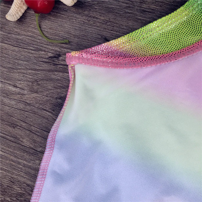 Glitter Rainbow Unicorn Swimsuit