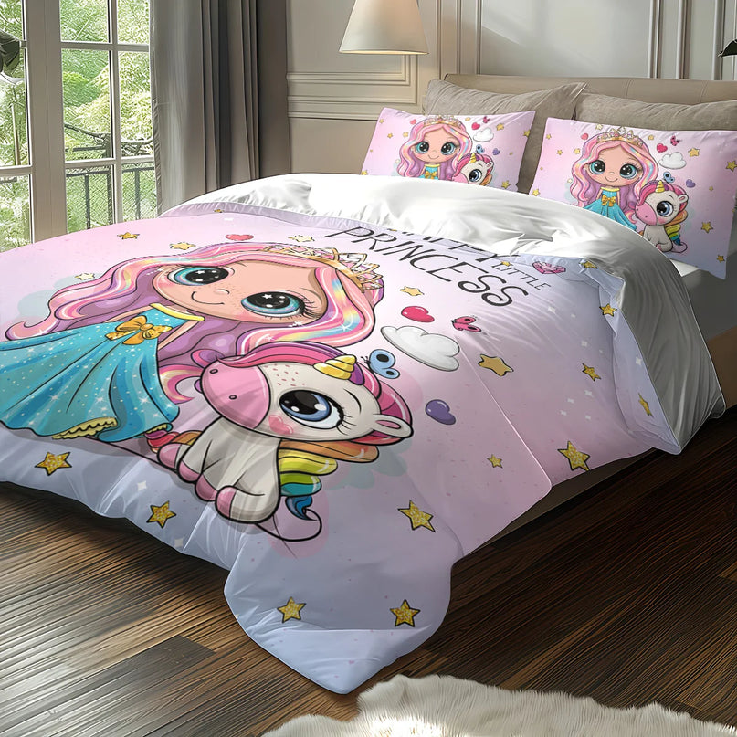 Princess Unicorn Bedding for Kids