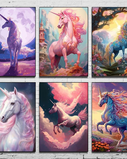Unicorn Wall Art Print for Girls