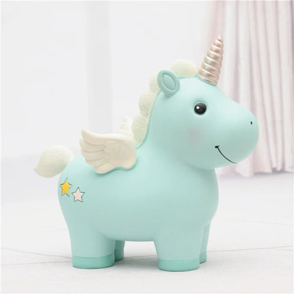Starry Winged Unicorn Piggy Bank